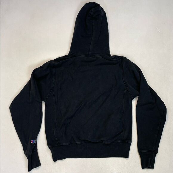 Champion Reverse Weave Pullover Hoodie Women Small Black - Picture 3 of 5